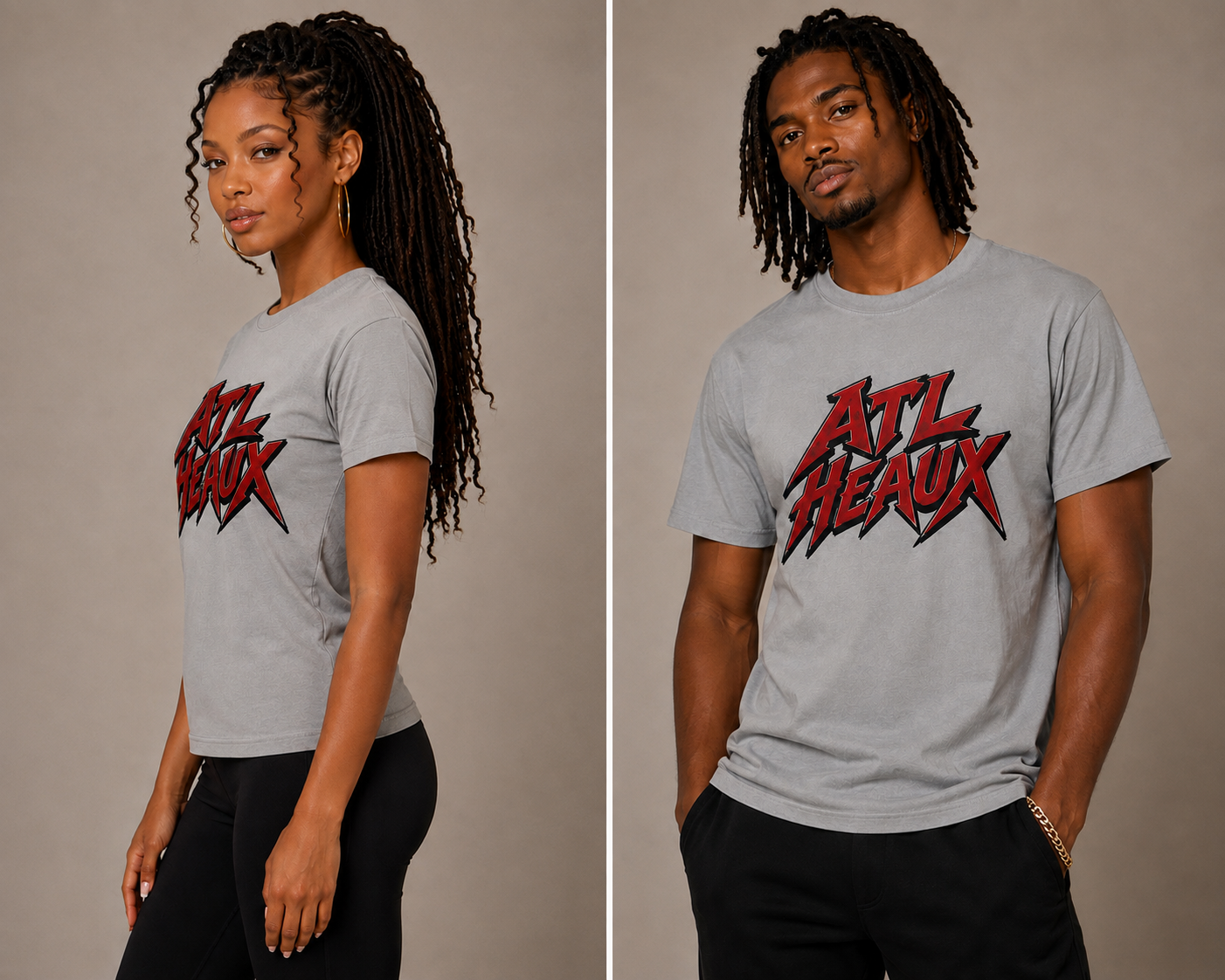 ATL HEAUX STATEMENT TEE - GREY