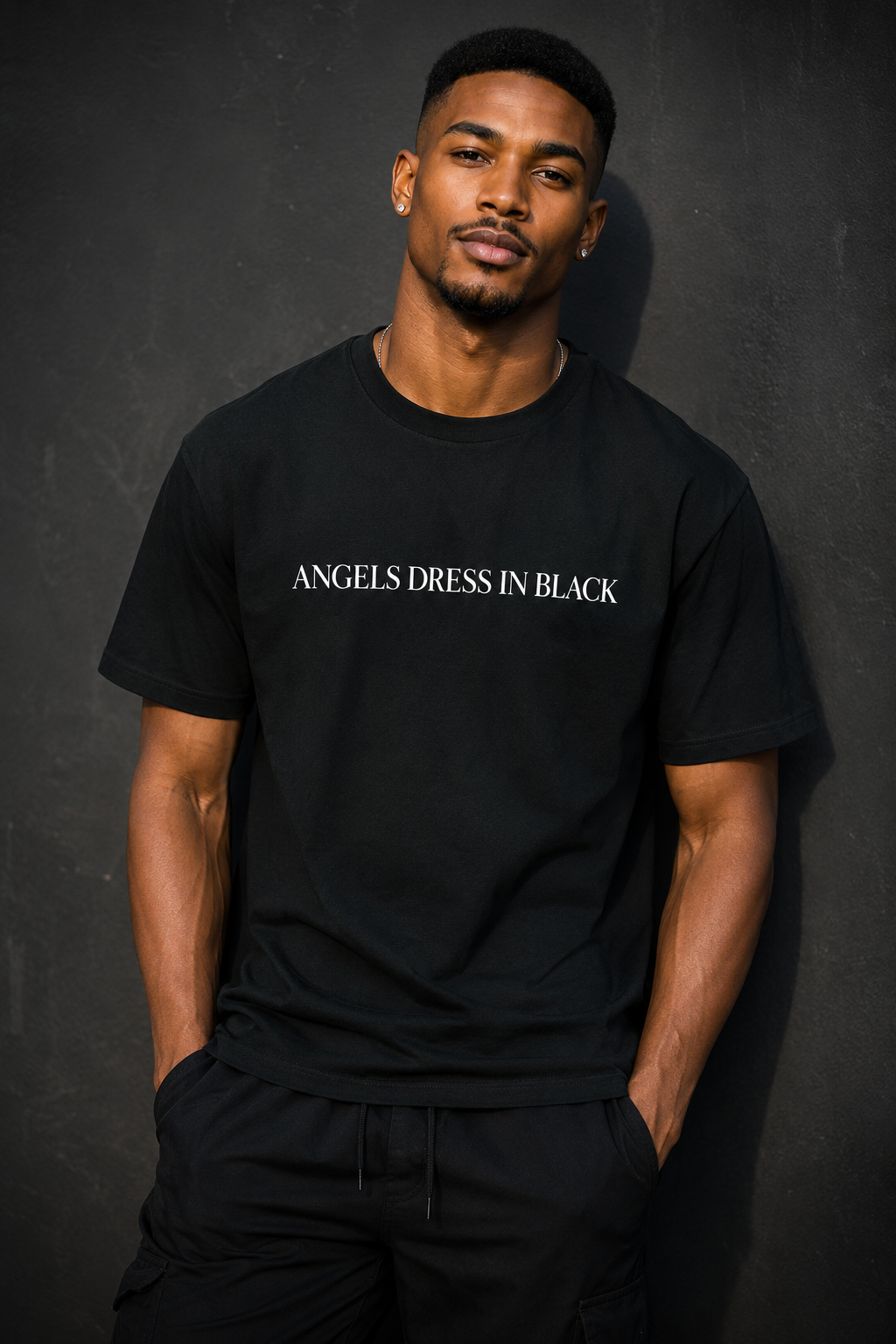 Angels Dress in Black — Gothic Angel Tee