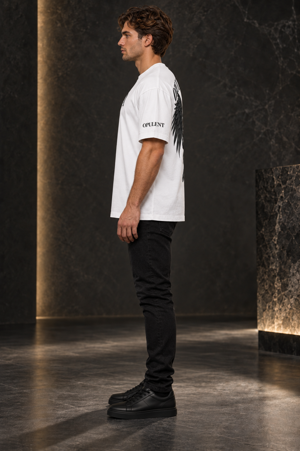 Black Pegasus Box Tee