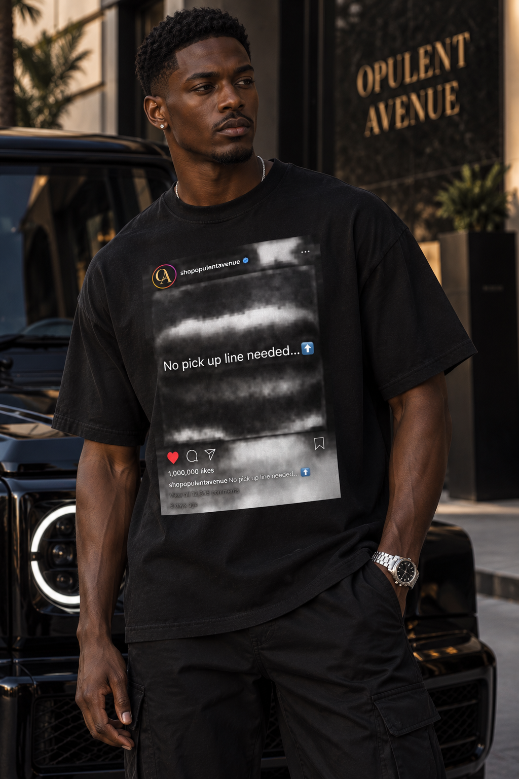 “No Pick Up Line Tee”