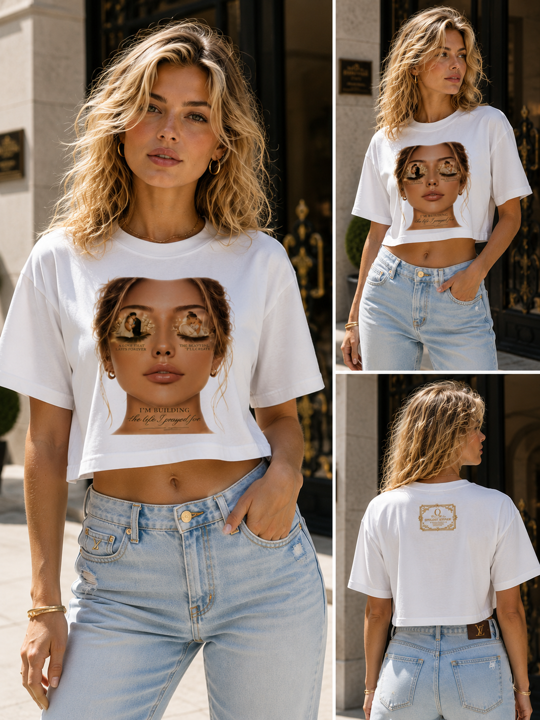 Opulent Avenue “The Life I Prayed For” Women’s Crop Tee