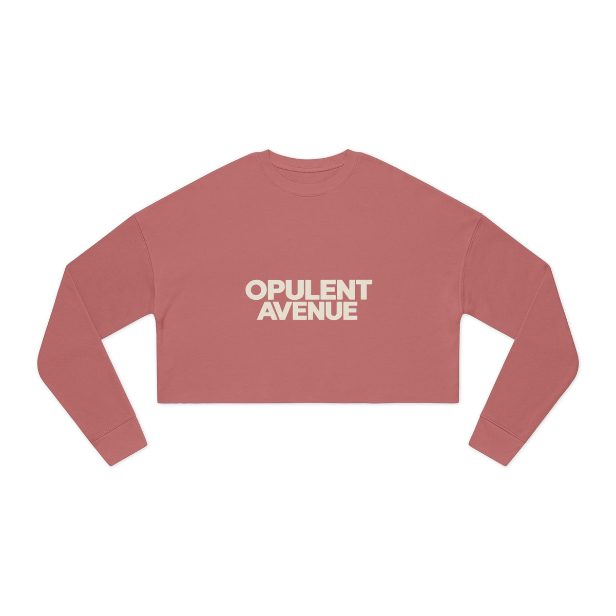 OA Signature Cropped Crewneck – Black & Cream