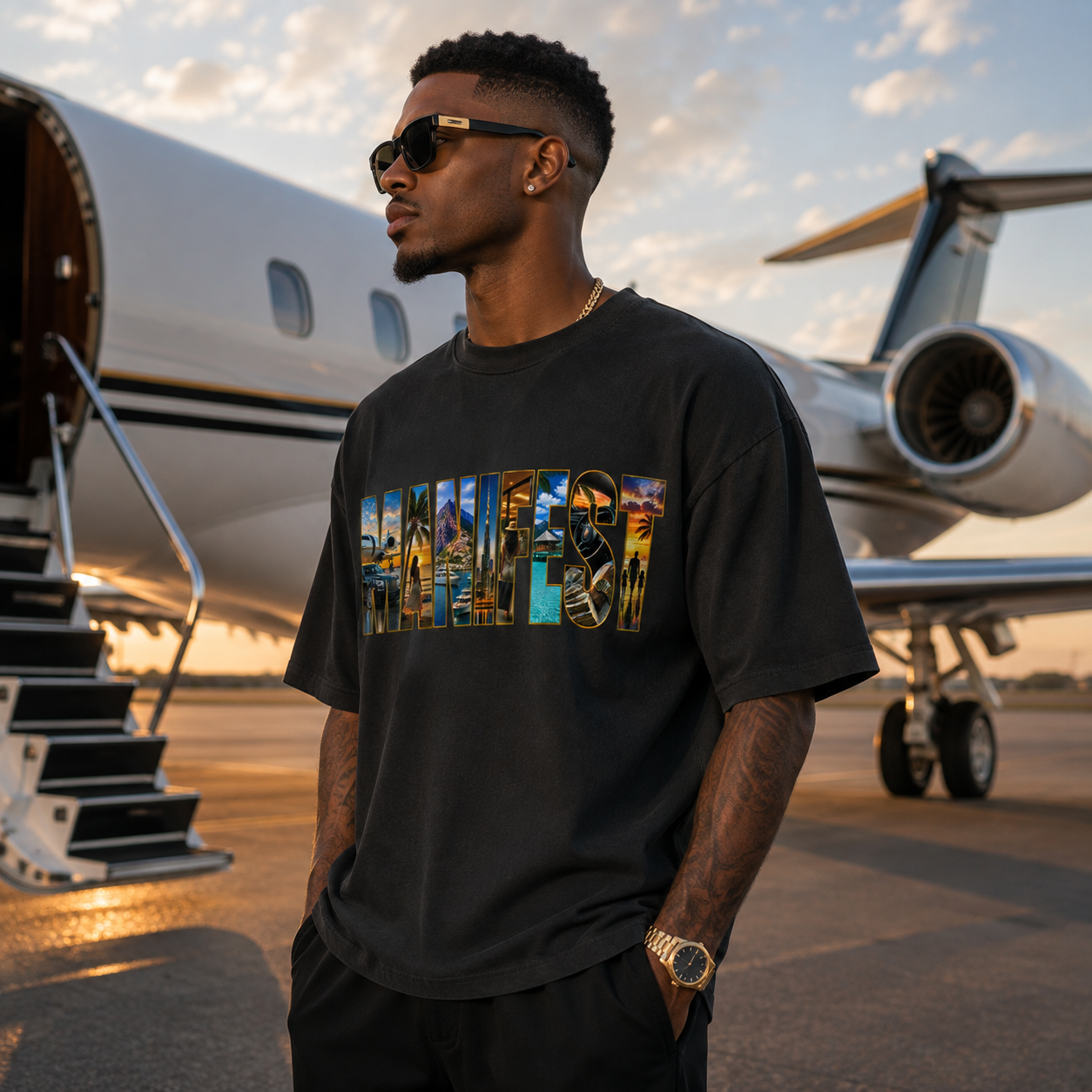 Opulent Avenue — MANIFEST Luxury Oversized Tee