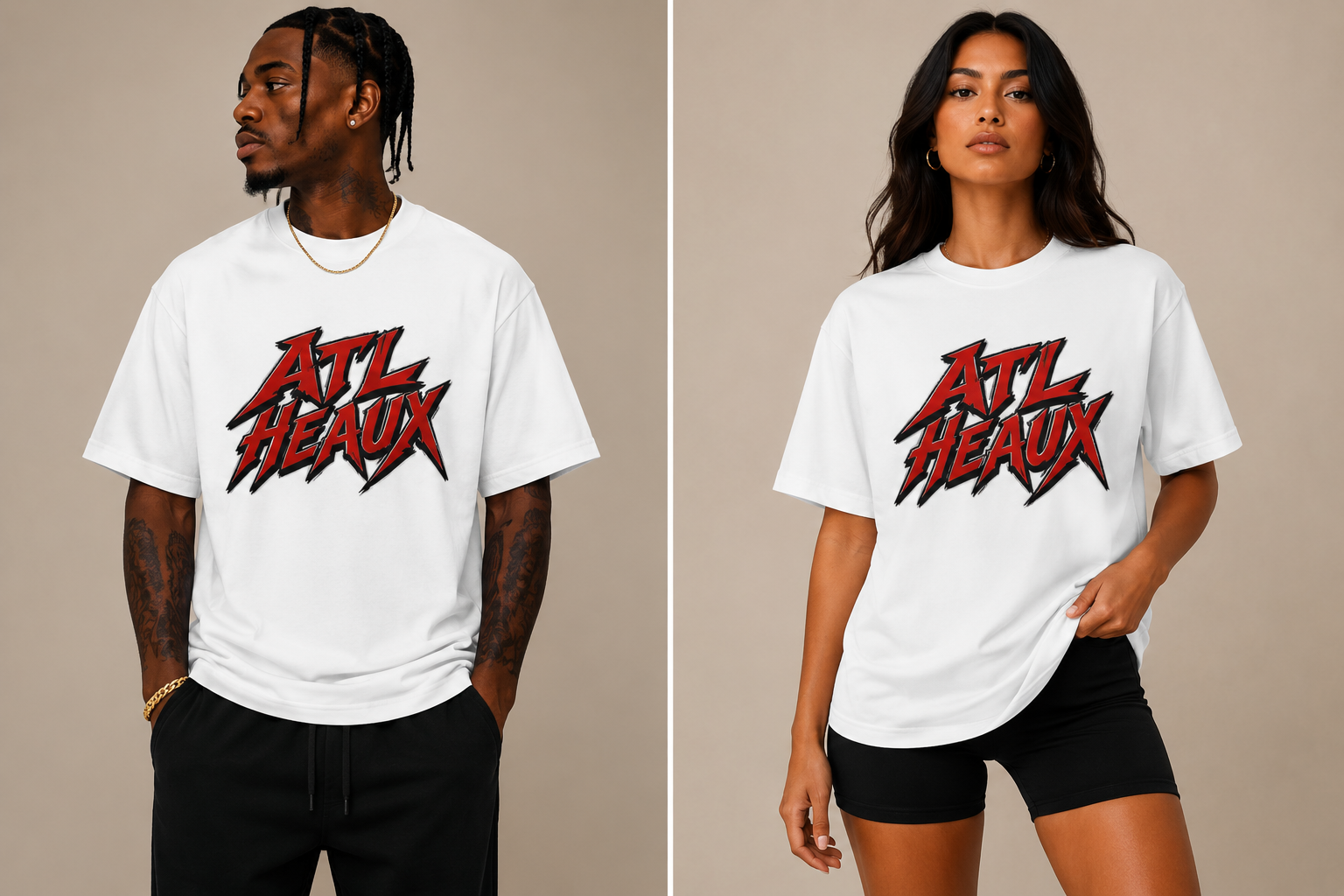 ATL HEAUX Statement Tee — White