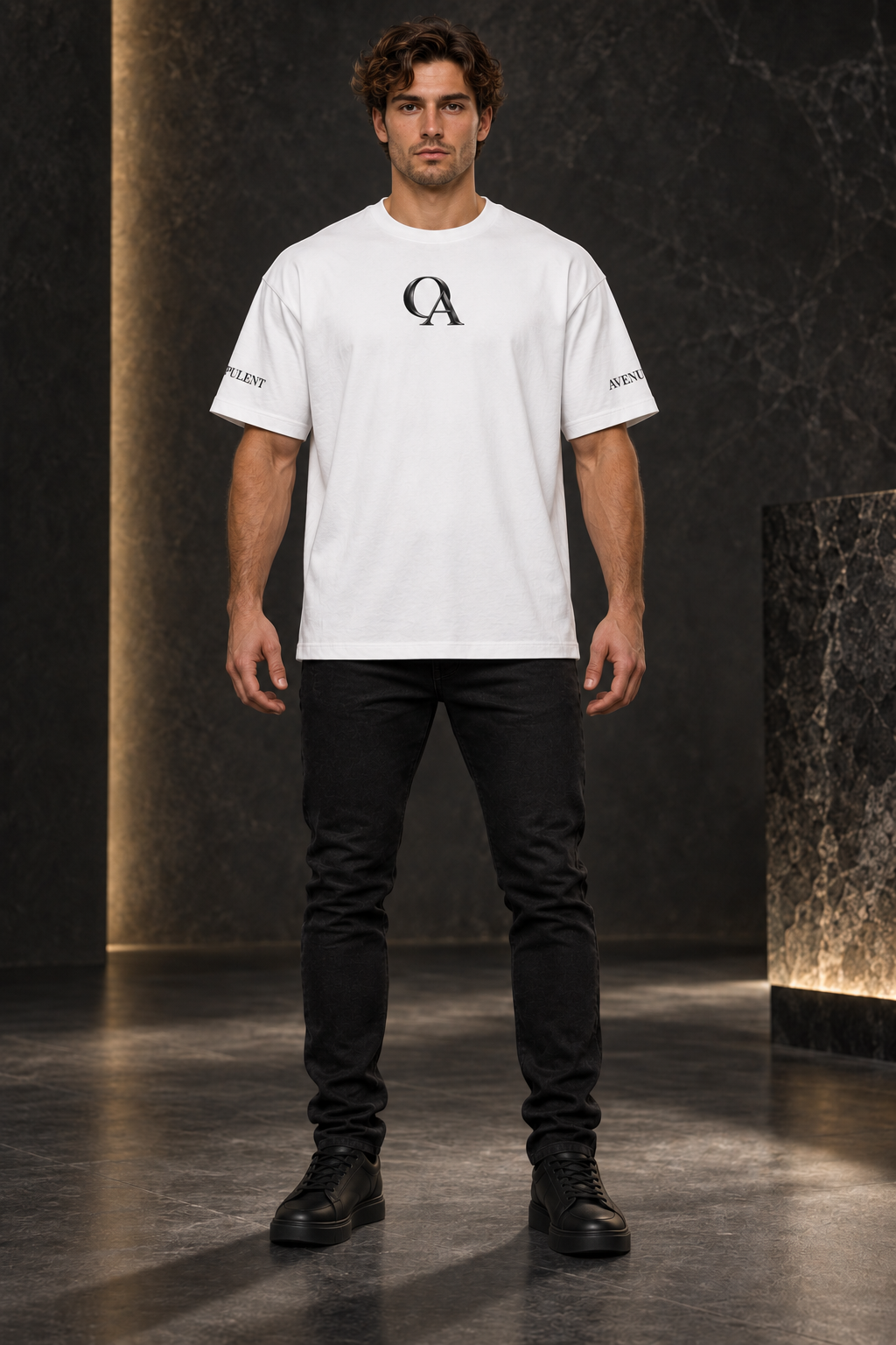 Black Pegasus Box Tee