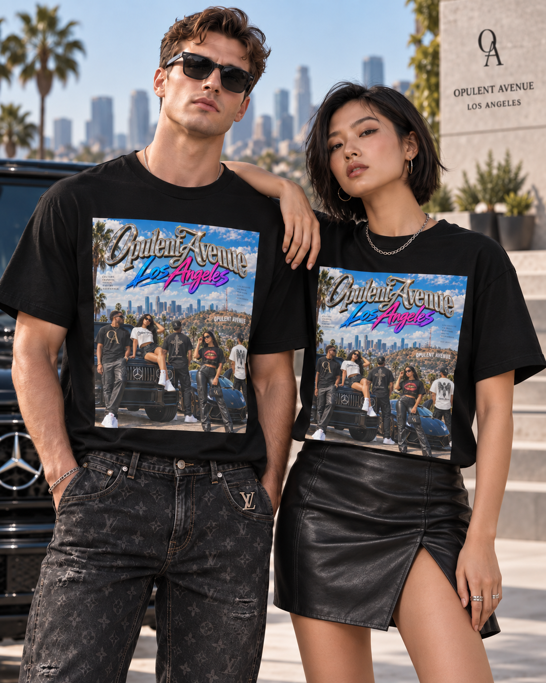 Los Angeles Skyline Heavyweight Tee