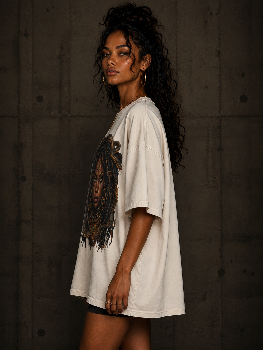 OPULENT AVENUE — Medusa Divine Oversized Tee