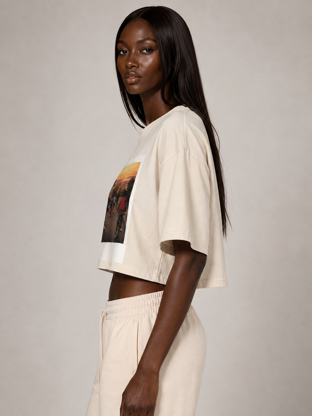 OPULENT AVENUE — Before the Streetlights Crop Tee