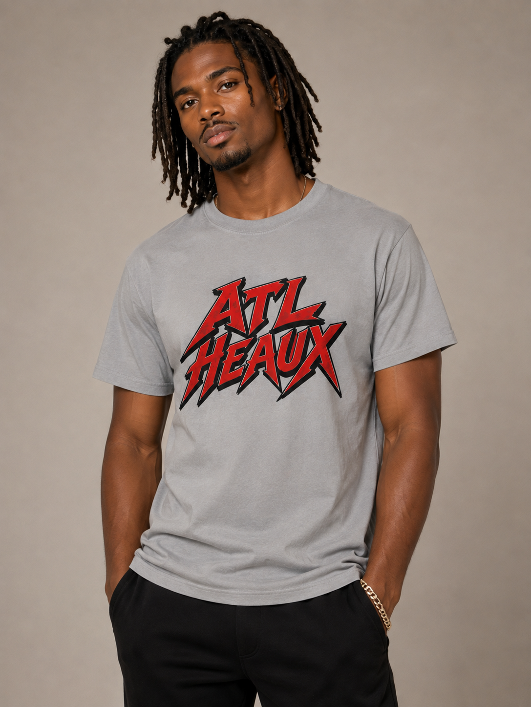 ATL HEAUX STATEMENT TEE - GREY